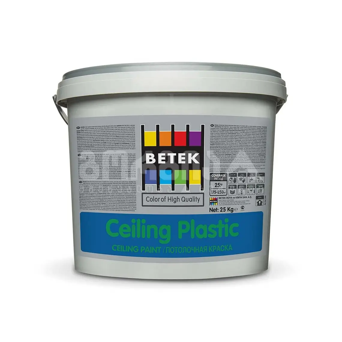 ინტერიერის წყალემულსია Ceiling PlastiK" 25კგ — ინტერიერის საღებავი